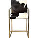 Canada 38 inch Gold with Black and White Counter Stool Chair