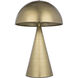 Skuba 21.5 inch 60.00 watt Antique Brass Table Lamp Portable Light