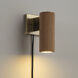 Tambo LED 11 inch Natural Ash and Weathered Brass Wall Sconce Wall Light