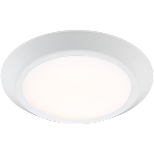 Verge LED 8 inch Fresco Flush Mount Ceiling Light in White Lustre