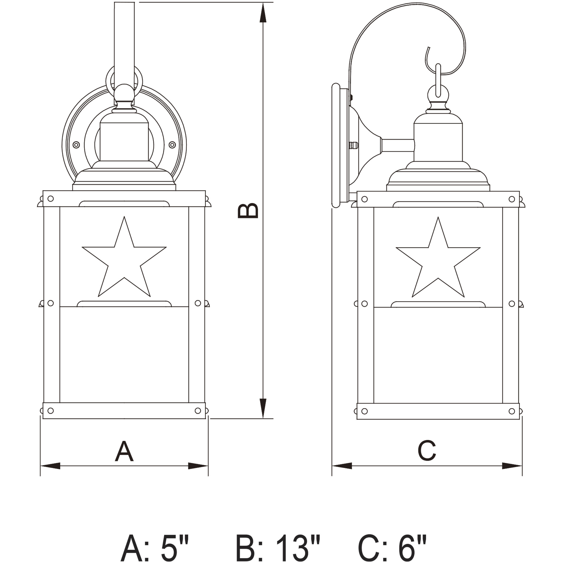 Ranger LED 13 inch Burnished Bronze Outdoor Wall