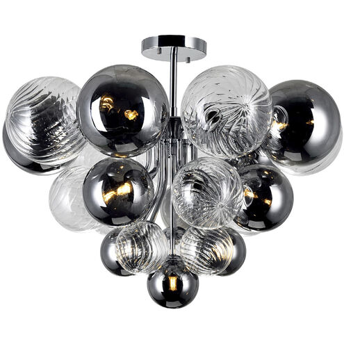 Pallocino LED 25 inch Chrome Flush Mount Ceiling Light