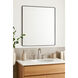 Kye 30 X 30 inch Black Wall Mirror, Varaluz Casa