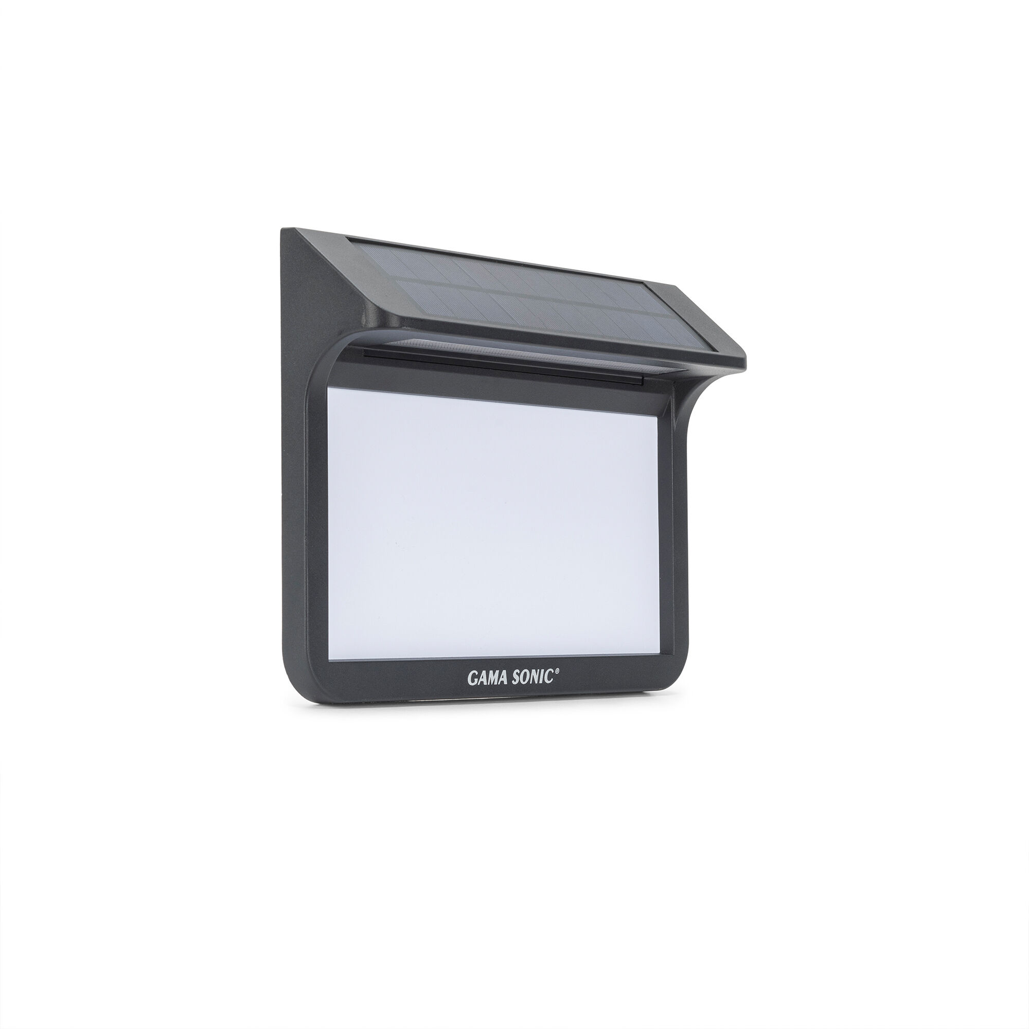 Christopher 8 inch Black Solar Address Wall Plague Light 