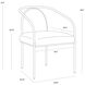 Cicero Milliken Cognac Dining Armchair