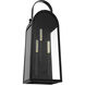 Rossi 3 Light 25 inch Matte Black Outdoor Wall Lantern