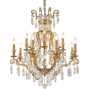 Canada 13 Light 32 inch Antique Brass Chandelier Ceiling Light