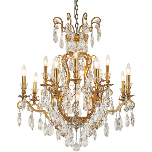 Canada 13 Light 32 inch Antique Brass Chandelier Ceiling Light
