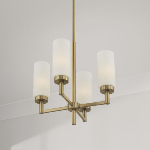Alyssa 4 Light 16.25 inch Aged Brass Pendant Ceiling Light
