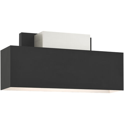 Lynx 2 Light 7 inch Black Outdoor ADA Wall Sconce