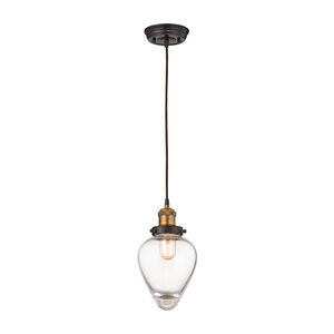 Williams 1 Light 7 inch Antique Brass with Oil Rubbed Bronze Multi Pendant Ceiling Light, Configurable