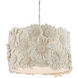 Clotilde 1 Light 19 inch Cream and White Pendant Ceiling Light