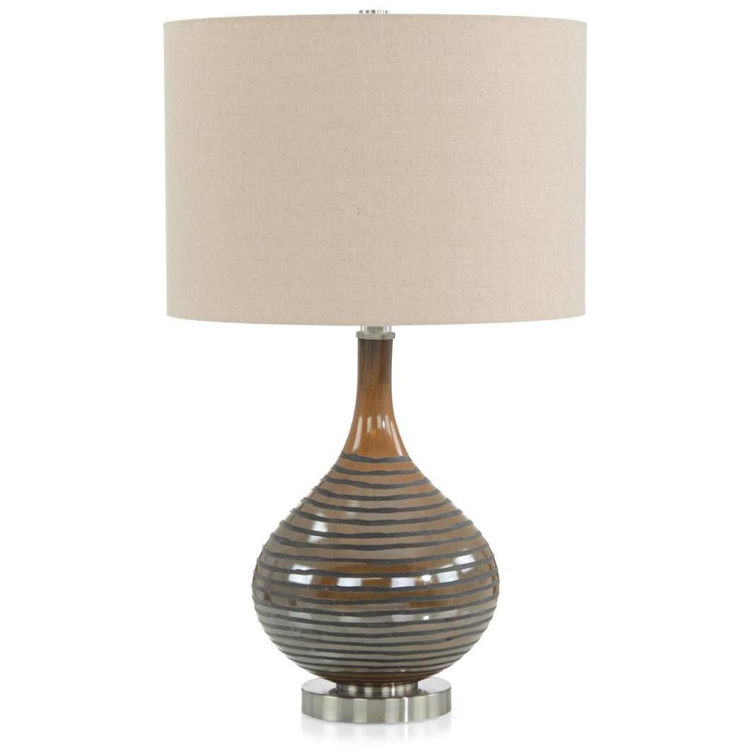 Leah Chestnut Brown Table Lamp Portable Light