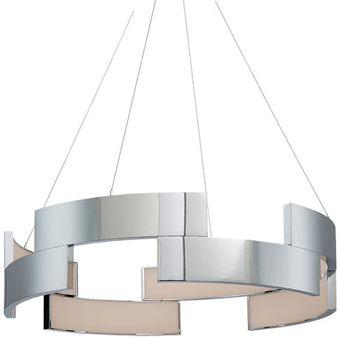 Trap LED 38 inch Chrome Pendant Ceiling Light, dweLED
