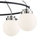 Elle 5 Light 28 inch Polished Nickel Chandelier Ceiling Light