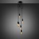 Hooked 6.0 LED 5.91 inch Smoked Bronze Pendant Ceiling Light, Nude