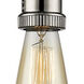 Franklin Restoration Bare Bulb LED 2 inch Polished Nickel Mini Pendant Ceiling Light, Franklin Restoration