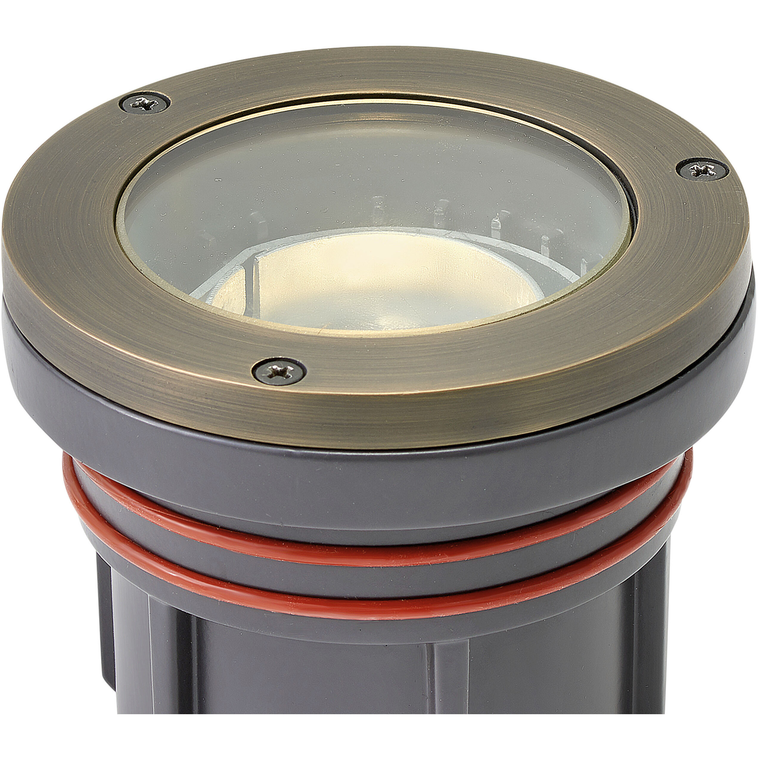 Hardy Island Flat Top 12v 12.00 watt Matte Bronze Landscape Well Light in Non-LED