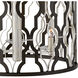 Portico LED 19 inch Glacial with Metallic Matte Bronze Indoor Chandelier Ceiling Light