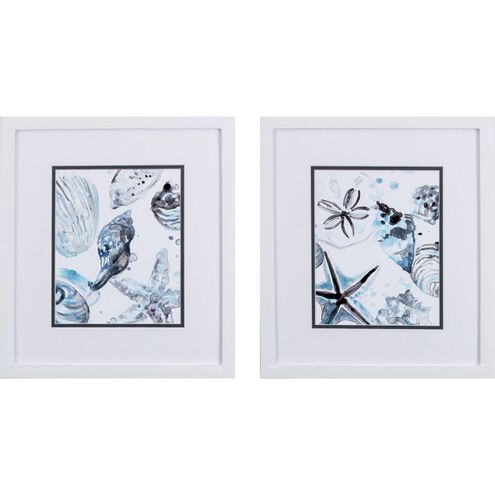 Waterside Collection Blue Framed Art