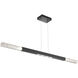Axis LED 62.1 inch Matte Black Linear Pendant Ceiling Light in 3000K LED, Large Single Moda