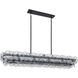 Loren 4 Light 54 inch Gunmetal Linear Pendant Ceiling Light