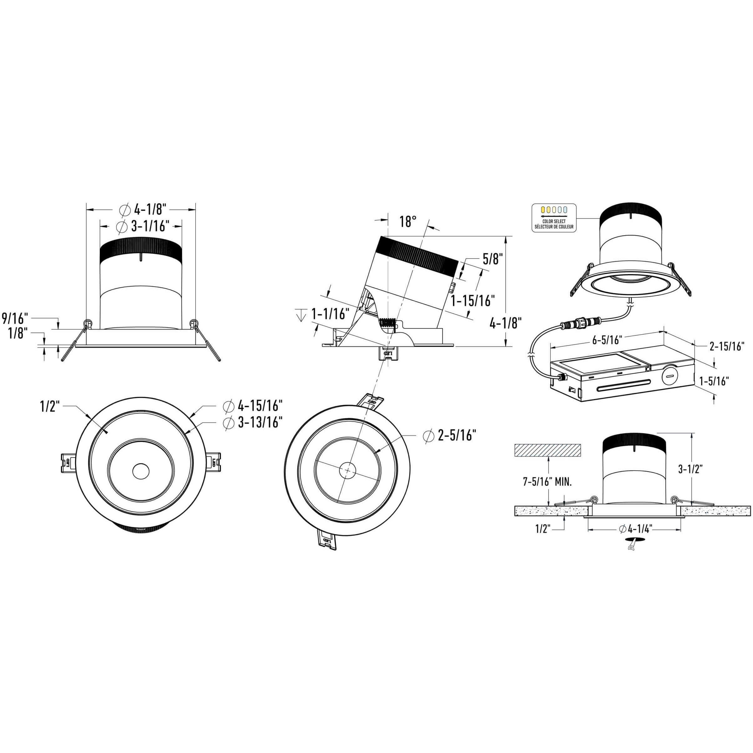 Versa Modular Downlight Wall Light