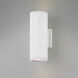 Coastal Elements Silo LED 12 inch Satin White Outdoor Wall Mount Lantern, Up/Down Light