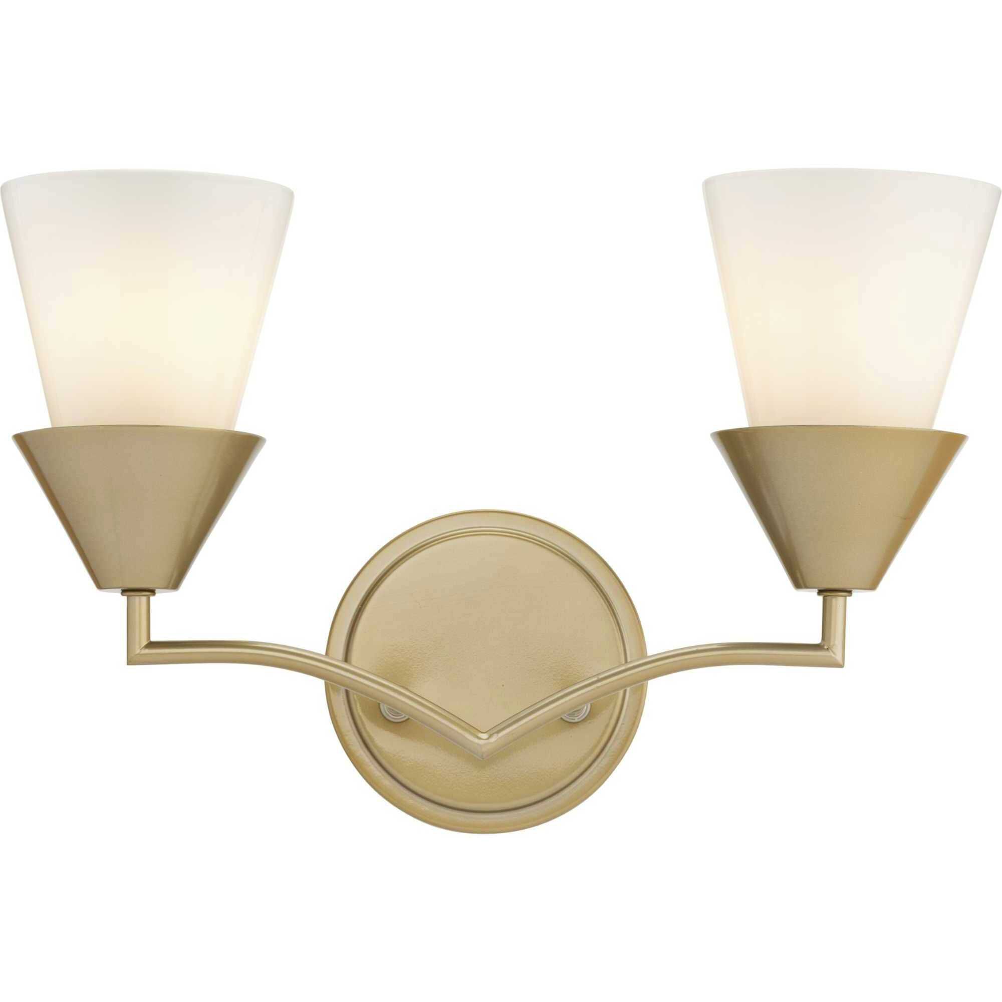 Pinellas 2 Light 15 inch Soft Gold Vanity Light Wall Light, Design Series