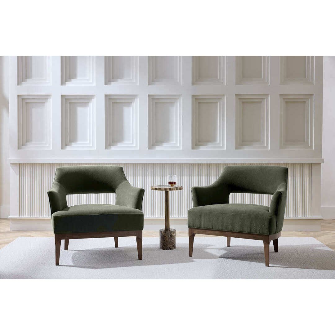 Laurette Pine and Dark Walnut Chair