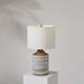 Wickes 24 inch 100 watt White Wash Table Lamp Portable Light