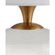 Diantha 15 inch 60 watt Clear/Antique Brass Table Lamp Portable Light