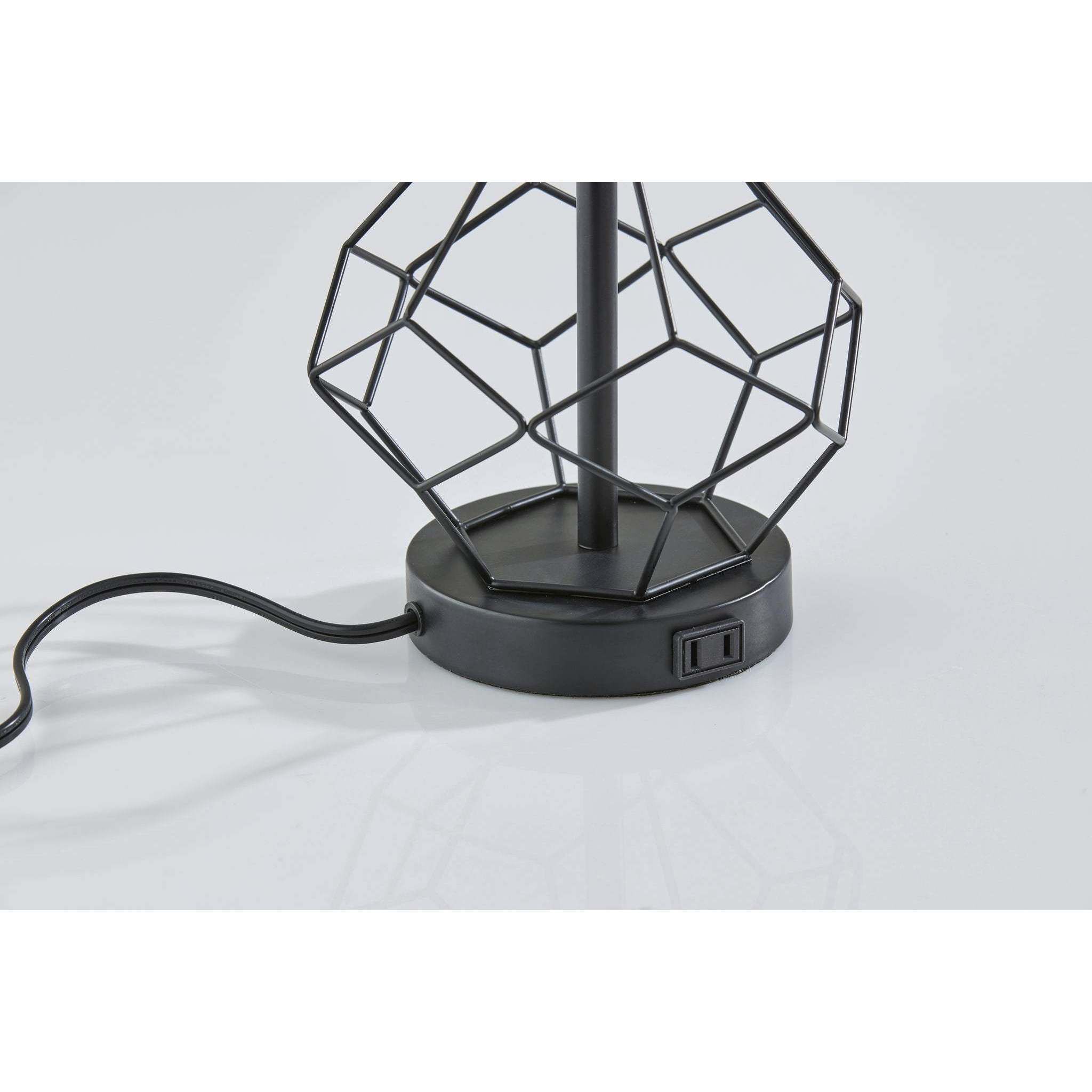 Chiara 16 inch 60.00 watt Black Table Lamps Portable Light, Simplee Adesso, 2 Pack