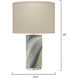 Terrene 26 inch 150.00 watt Grey Table Lamp Portable Light
