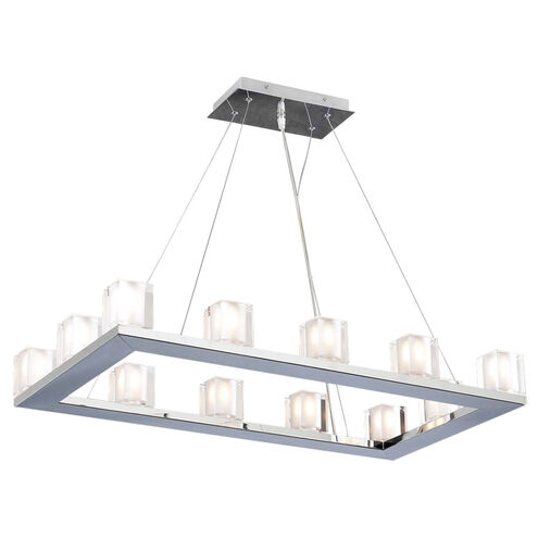 Glacier 12 Light 31 inch Polished Chrome Pendant Ceiling Light