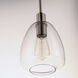 Babylon 1 Light 7 inch Satin Nickel Single Pendant Ceiling Light
