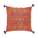 Zahra 30 X 30 inch Bright Purple and Burnt Orange Throw Pillow