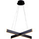 Canada LED 28.3 inch Black Chandelier Ceiling Light