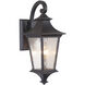 Argent II 1 Light 16 inch Midnight Outdoor Wall Mount, Small