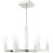 Solna 6 Light 24 inch Brushed Nickel Chandelier Ceiling Light