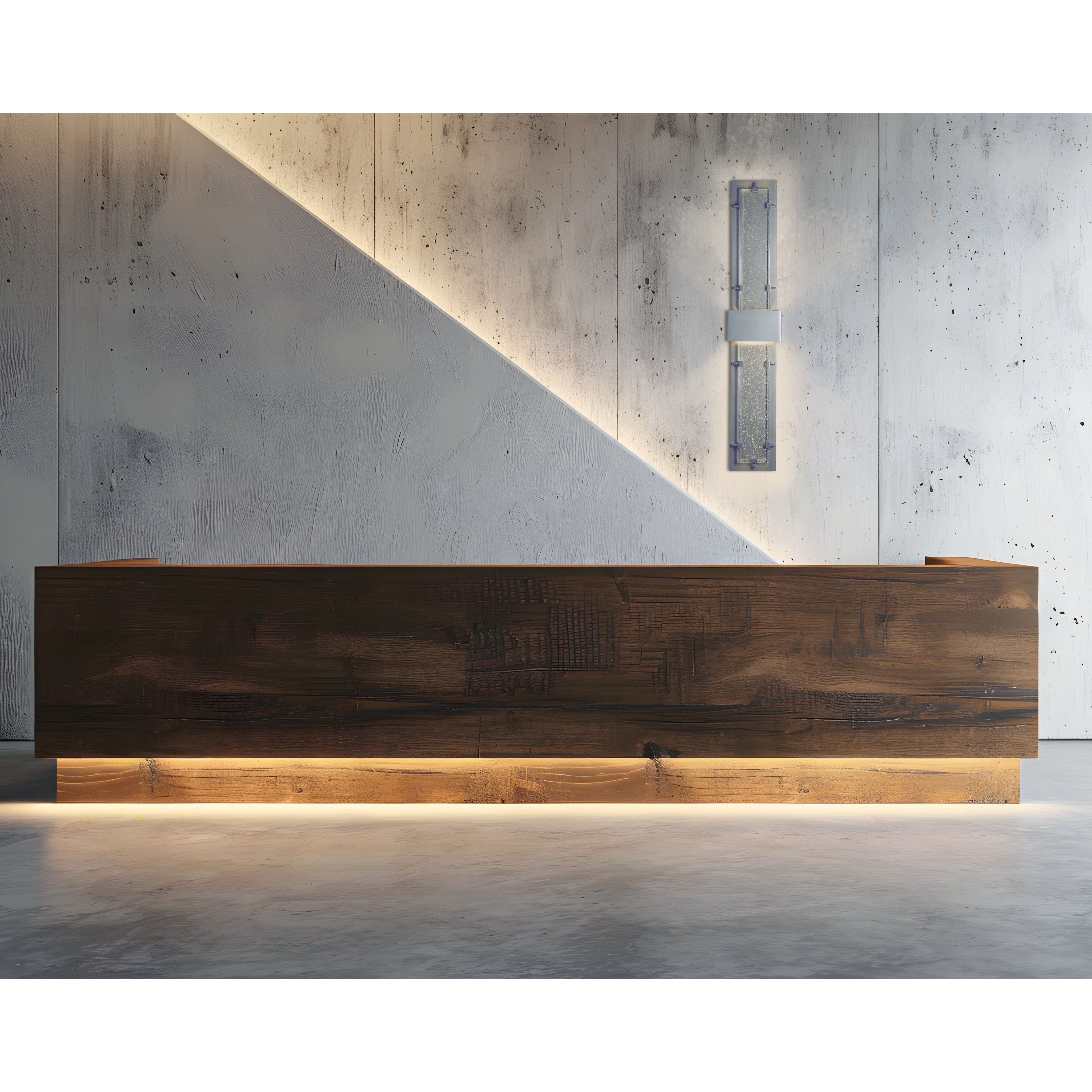 Ursa LED 50.8 inch Coastal Natural Iron Outdoor Sconce, Double-Large