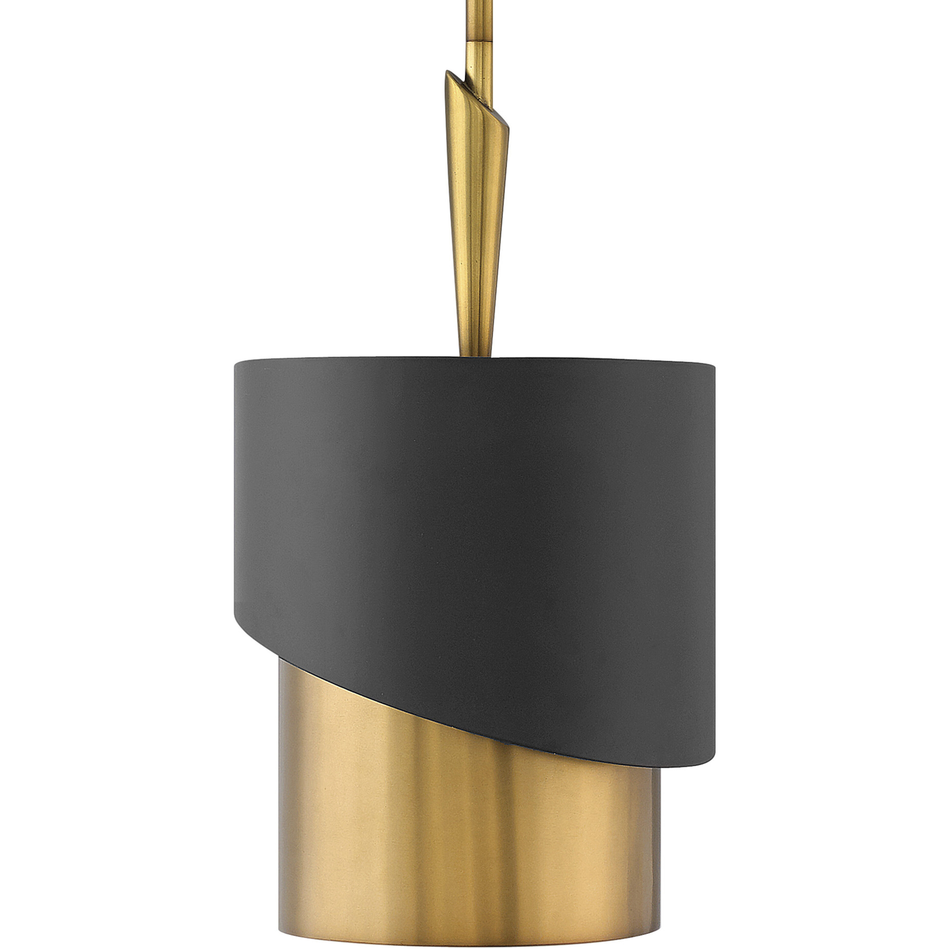 Gigi LED 10 inch Heritage Brass Pendant Ceiling Light