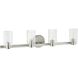 Bedminster 4 Light 30.5 inch Brushed Nickel Vanity Light Wall Light