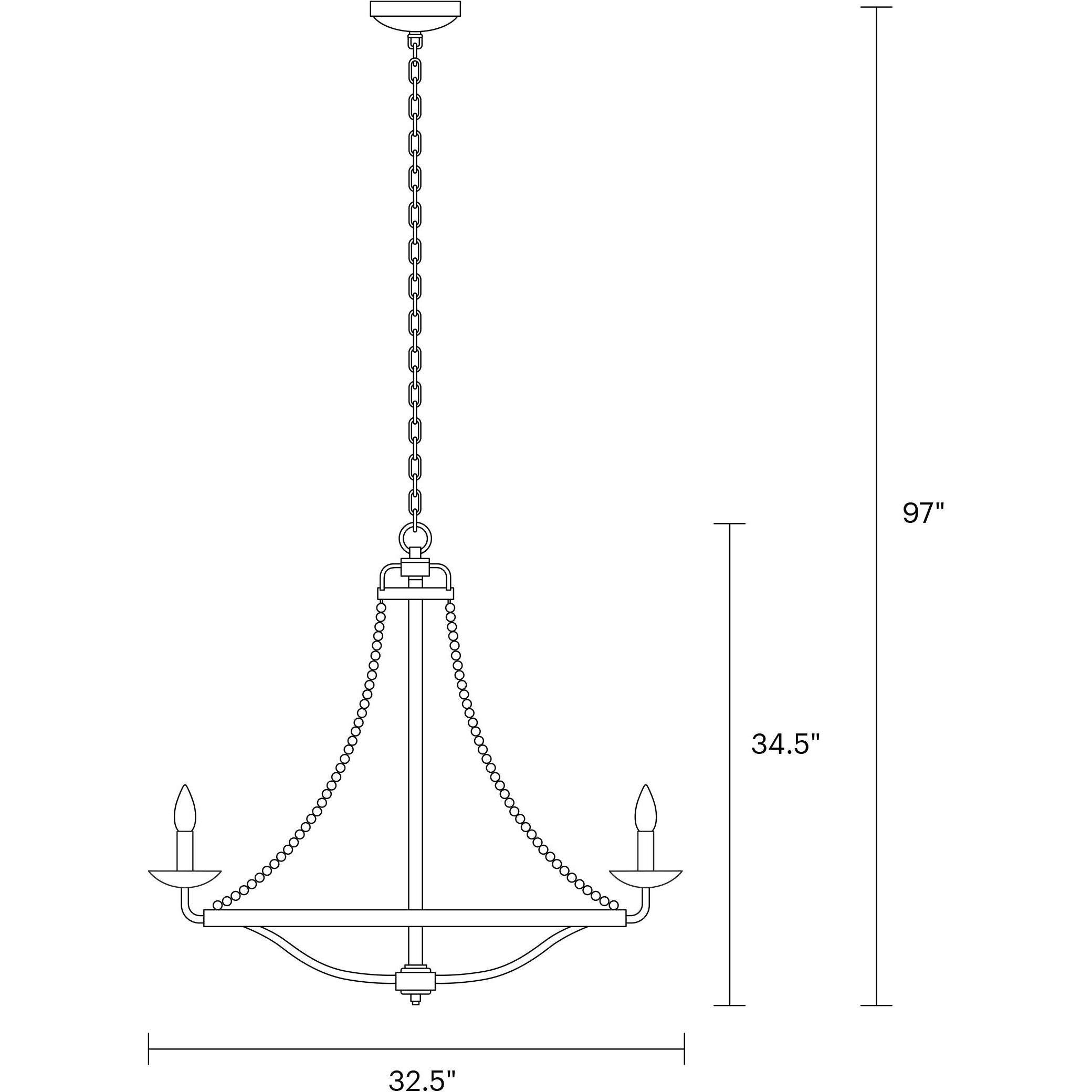 Sean Lavin Nori 6 Light 32.5 inch Dark Weathered Zinc / Driftwood Grey Chandelier Ceiling Light
