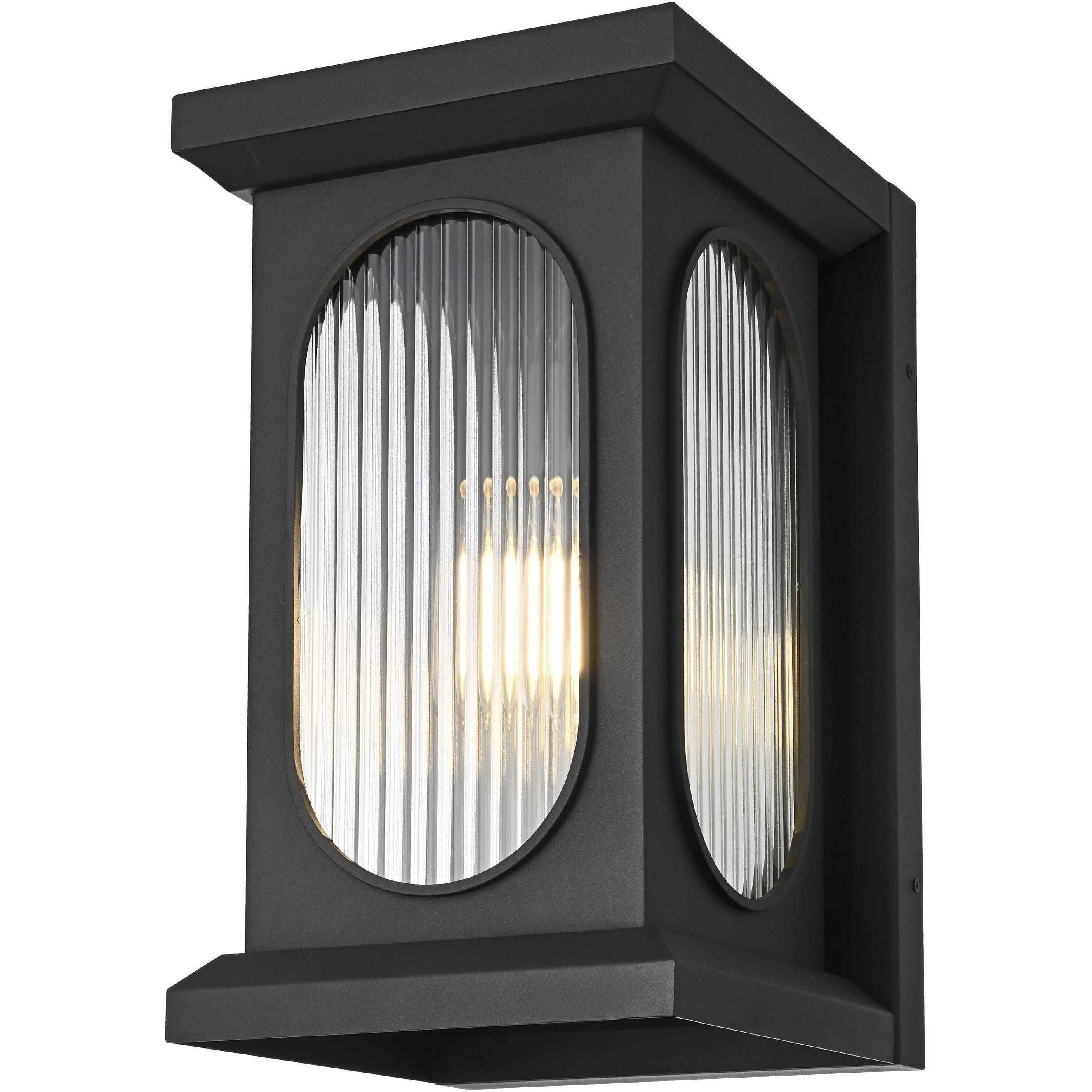 Sevyn 1 Light 17 inch Black Outdoor Wall Sconce