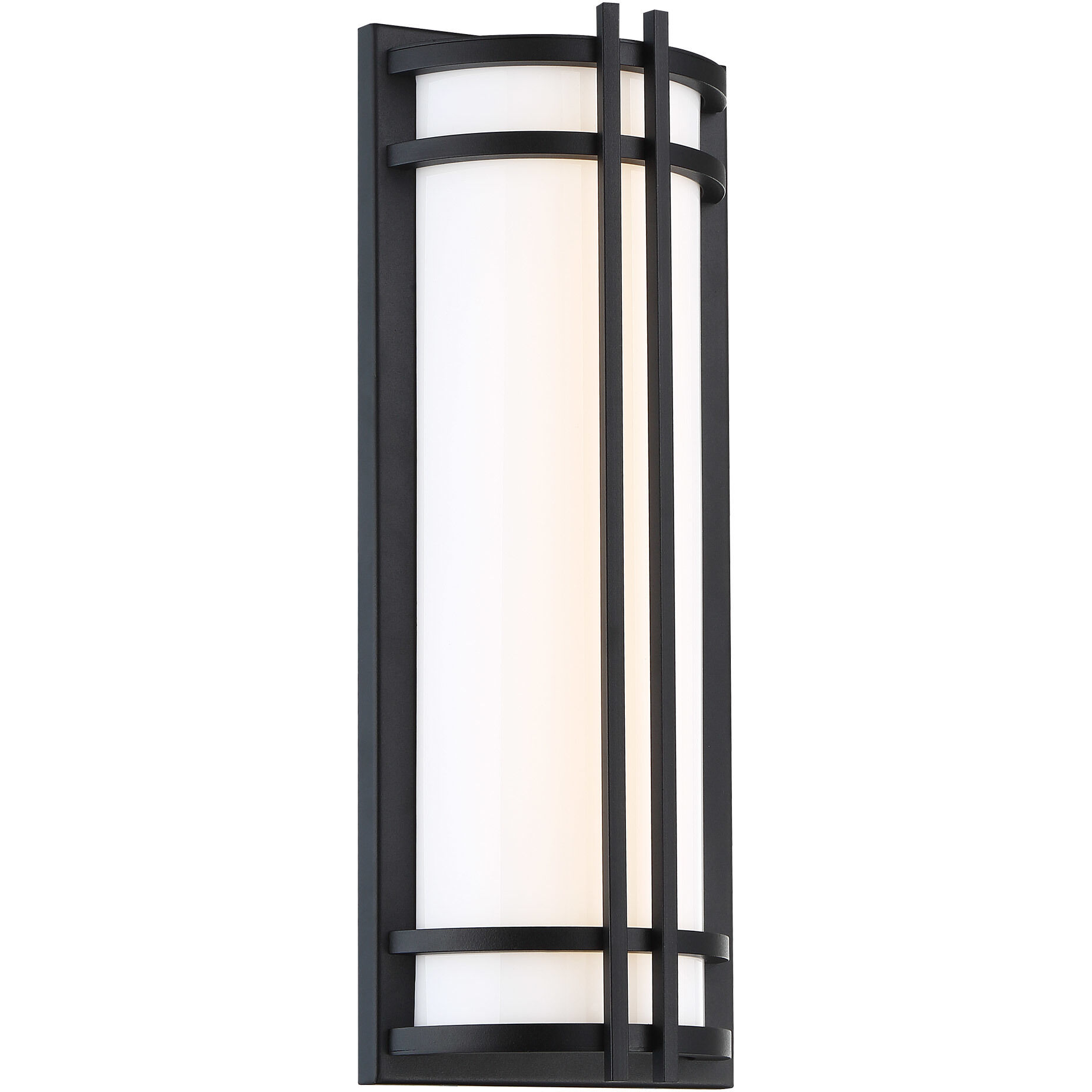 Skyscraper LED 18 inch Black Outdoor Wall Light in 3500K, 18in.