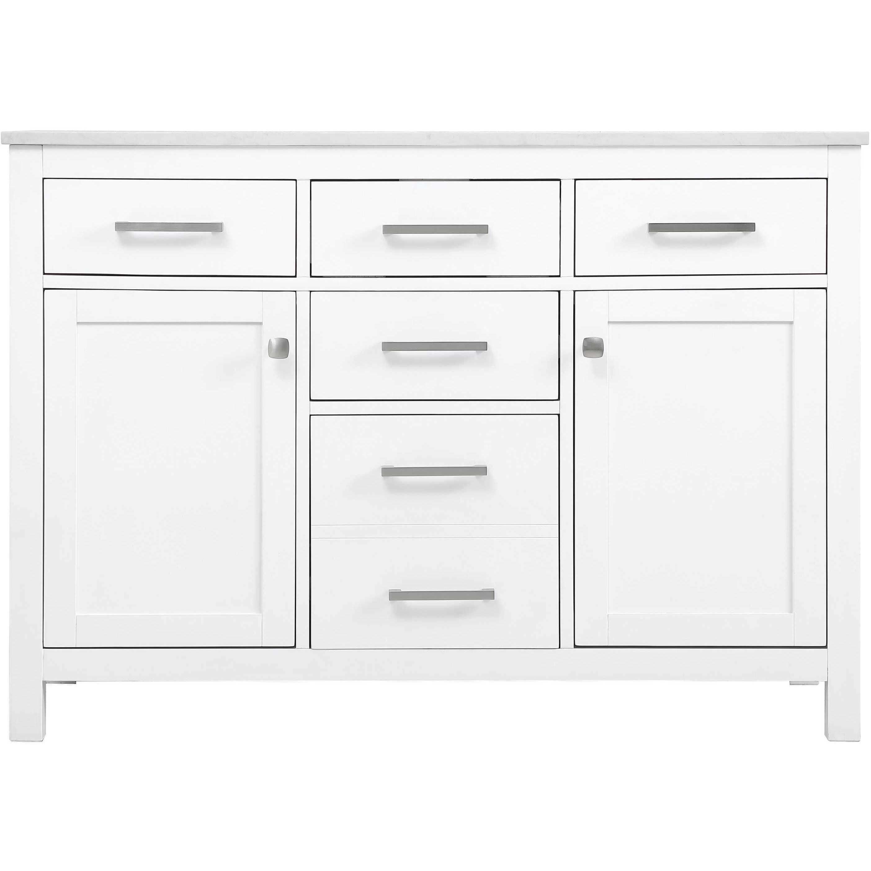 Lewis 48 X 22 X 34 inch White Vanity Sink Set