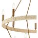 Abaca 14 Light 36 inch Satin Brass Chandelier Ceiling Light