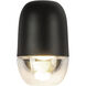 Yara LED 7.38 inch Black Exterior Wall