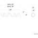 Marques LED 30 inch Titanium Bath Vanity & Wall Light, dweLED